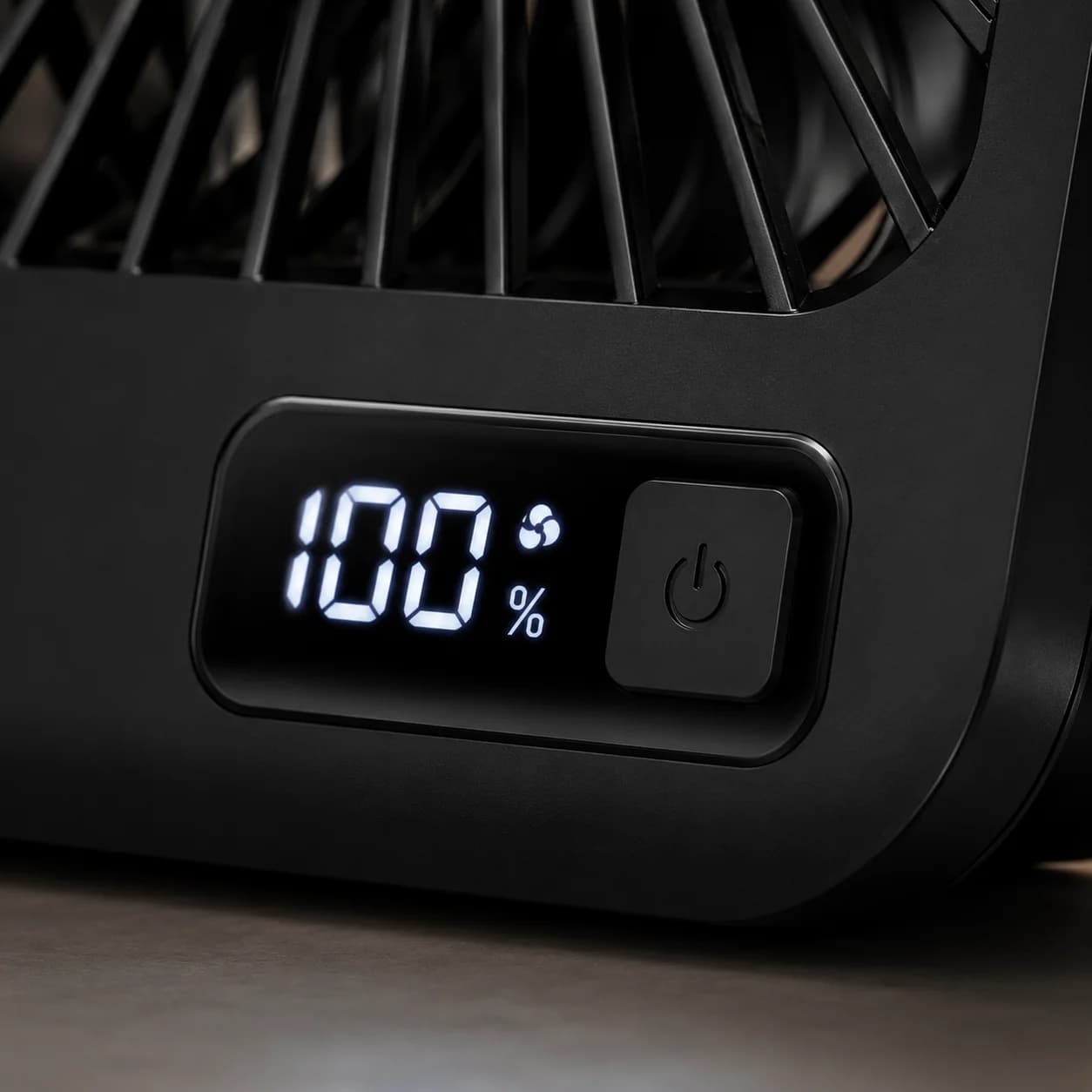 Настінний складаний вентилятор 1200 мАг з LED дисплеєм — фото 6