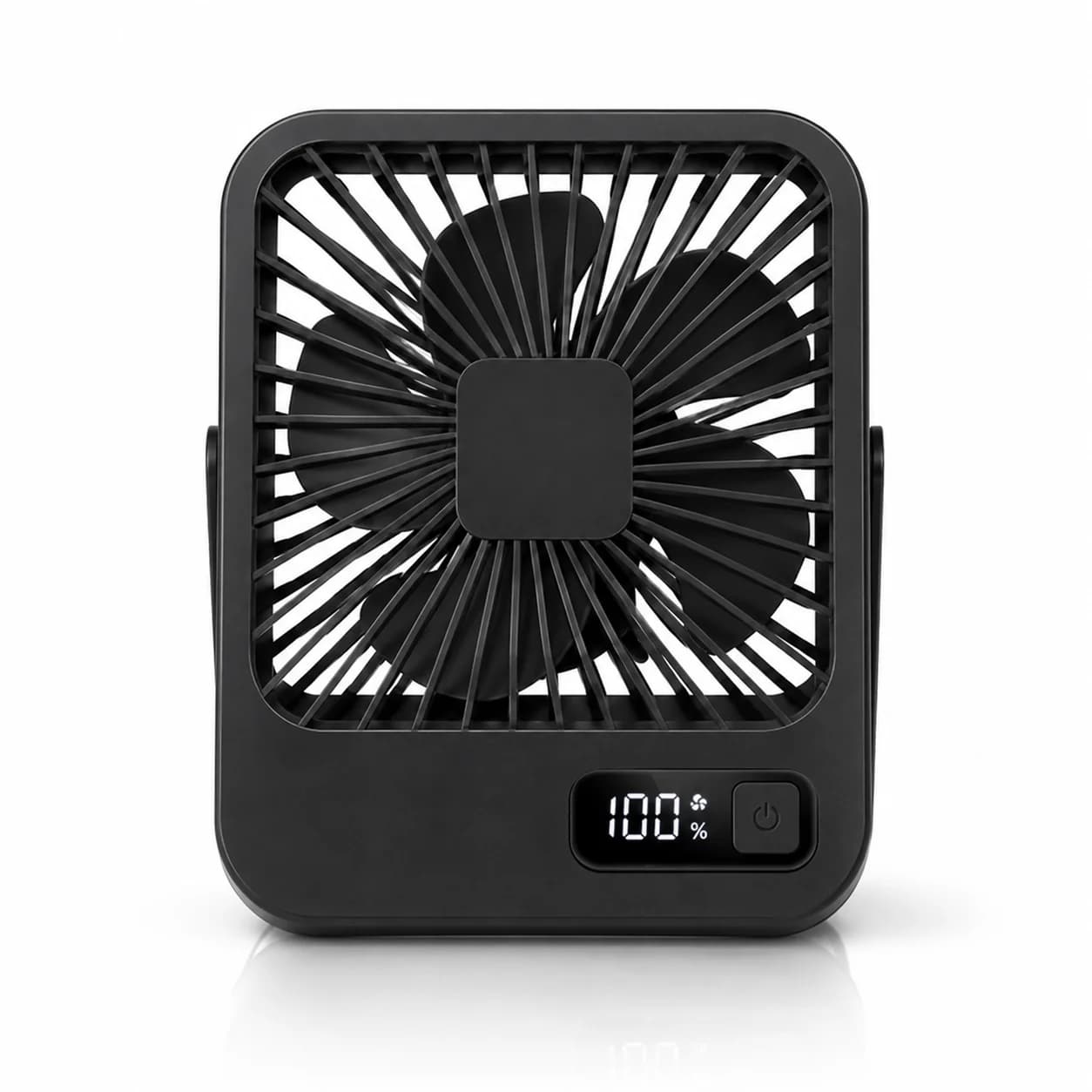 Настінний складаний вентилятор 1200 мАг з LED дисплеєм — фото 2